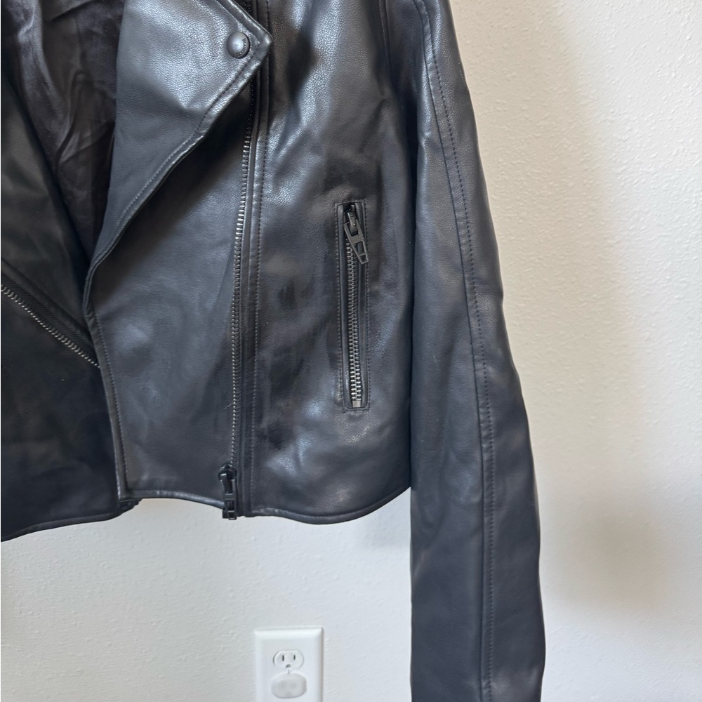 WOMENS BLANK NYC LEATHER JACKET SZ MEDIUM - Picture 5 of 5